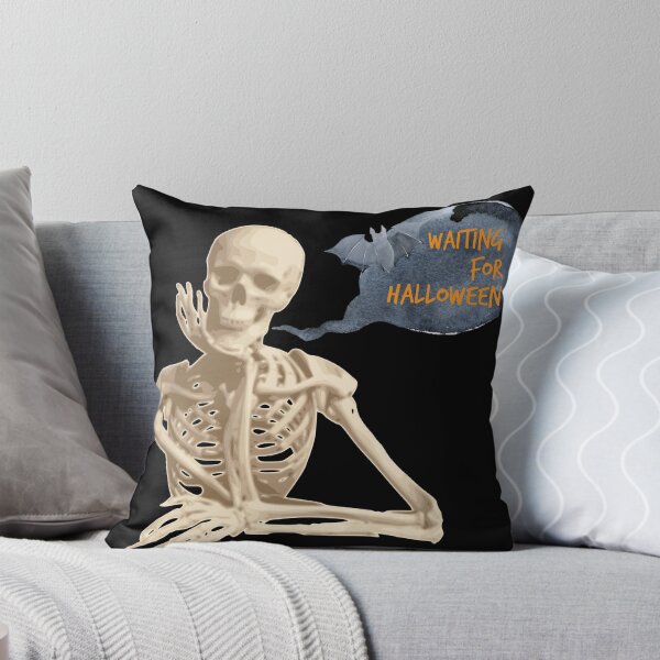Item preview, Waiting for Halloween 2017 skeleton shirt designed and sold by Stefanoprince84.