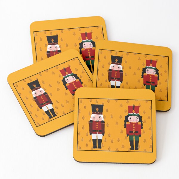Item preview, NUTCRACKER : Boy and Girl Wooden Soldiers Christmas Print designed and sold by posterbobs.