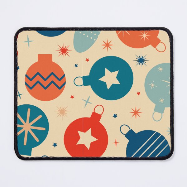 Item preview, Christmas Seamless Pattern - Cream Background With Christmas Baubles designed and sold by ImagesDesigns.
