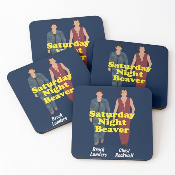 Item preview, Saturday Night Beaver featuring Brock Landers & Chest Rockwell designed and sold by Primotees.