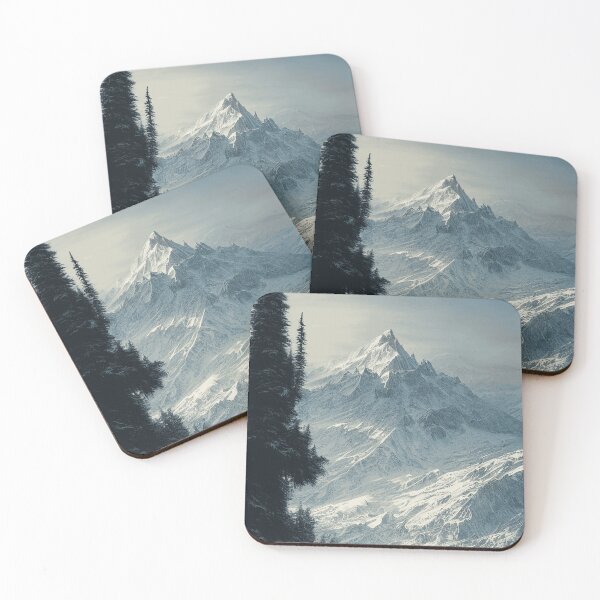 Item preview, Mountain In Winter, Beautiful Painting designed and sold by mariavision.