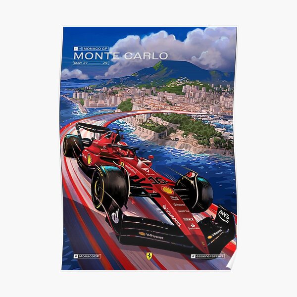 F1 2022 Monte Carlo Grand Prix Promo Poster Poster