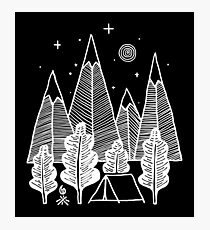 Camp Line Photographic Print