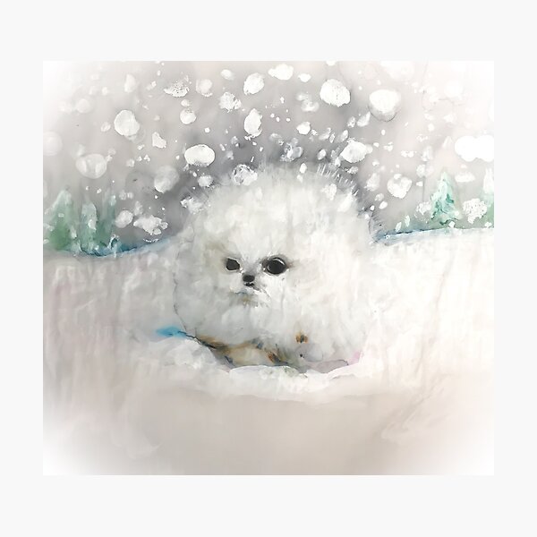 Item preview, Puffy Pom Puppy  designed and sold by tanyanevin.