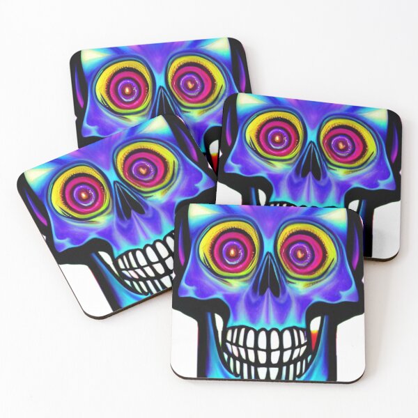 Item preview, Smiling Psychedelic skull  designed and sold by David-Howells.