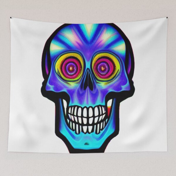Item preview, Smiling Psychedelic skull  designed and sold by David-Howells.