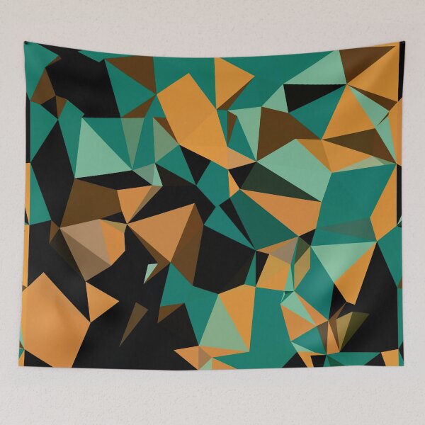 Item preview, Green, Tan, Brown and Black Geo Print designed and sold by BigTexFunkadelic.