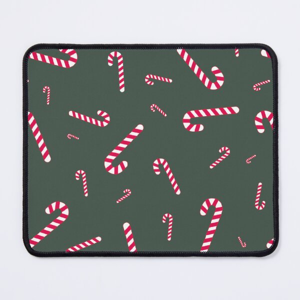 Item preview, Christmas Seamless Pattern - Green Background With Candy Canes designed and sold by ImagesDesigns.