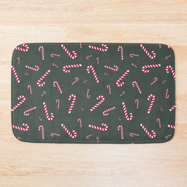 Item preview, Christmas Seamless Pattern - Green Background With Candy Canes designed and sold by ImagesDesigns.
