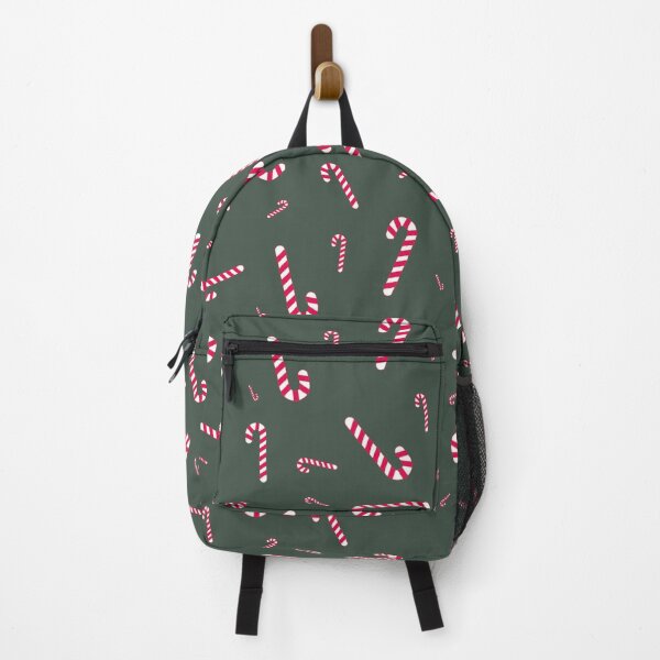 Item preview, Christmas Seamless Pattern - Green Background With Candy Canes designed and sold by ImagesDesigns.