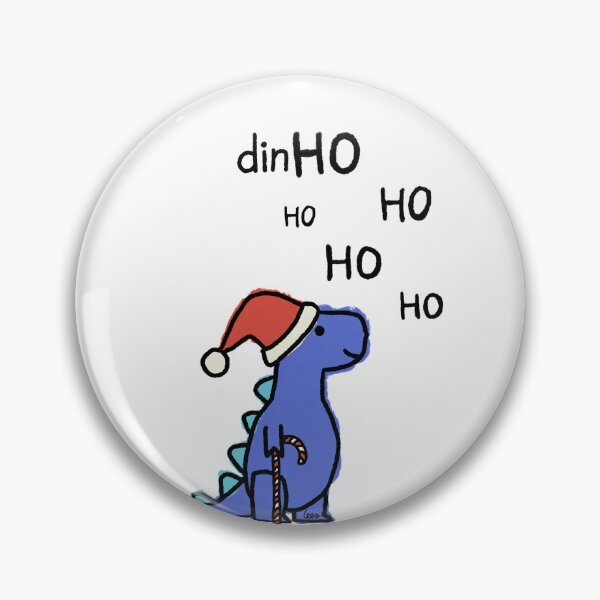 Artikelvorschau, Dino Weihnachts-Hohoho (blau) entworfen und verkauft von MentaLee.