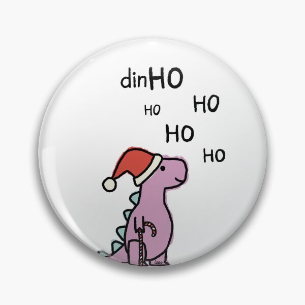 Item preview, Dino Christmas hohoho (pink) designed and sold by MentaLee.
