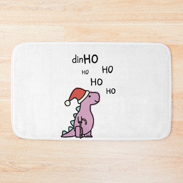 Item preview, Dino Christmas hohoho (pink) designed and sold by MentaLee.