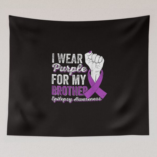 Item preview, I Wear Purple For My Brother Ribbon Epilepsy Awareness designed and sold by Best Selling ⭐⭐⭐⭐⭐(9.0).