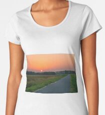 Sunrise in Po Valley (Italy) Women's Premium T-Shirt