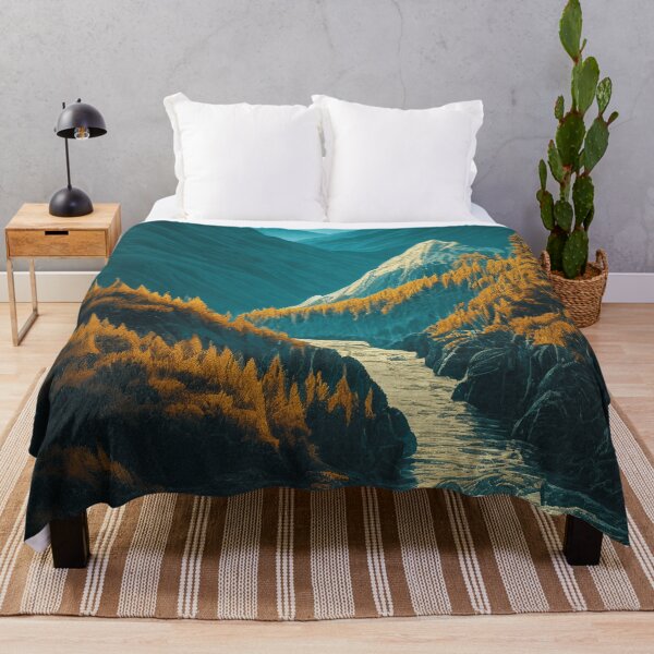 Item preview, River in mountains, Beautiful Painting designed and sold by mariavision.