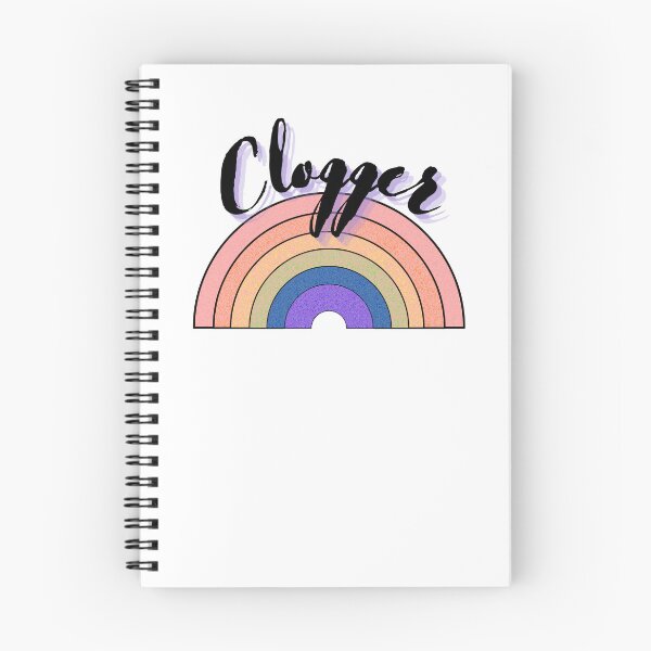 Item preview, Clogger over rainbow, black letters designed and sold by SherylThomas223.