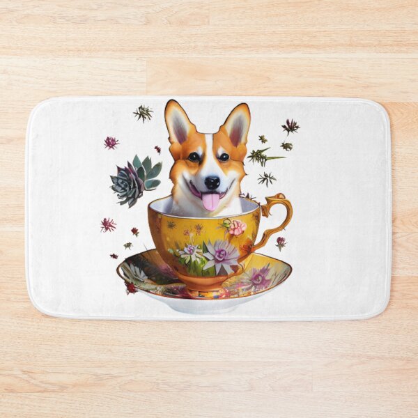 Item preview, Succulent Tea Corgi designed and sold by Paint-of-Heart.