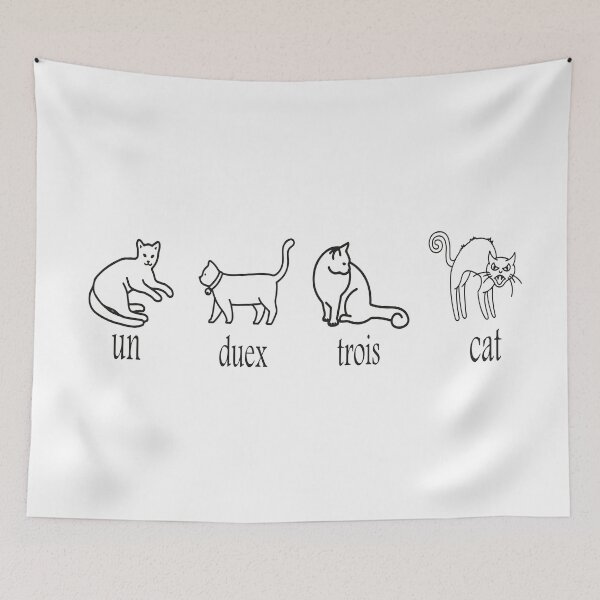 Item preview, Un Deux Trois Cat - Funny Cats designed and sold by saidox.