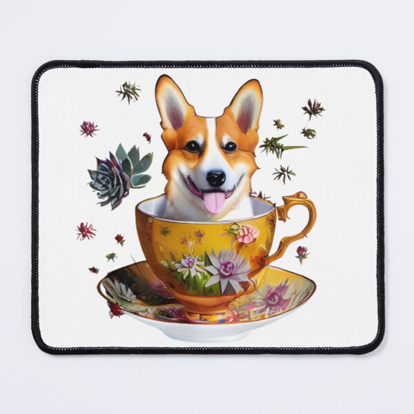 Item preview, Succulent Tea Corgi designed and sold by Paint-of-Heart.