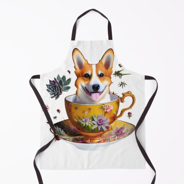 Item preview, Succulent Tea Corgi designed and sold by Paint-of-Heart.