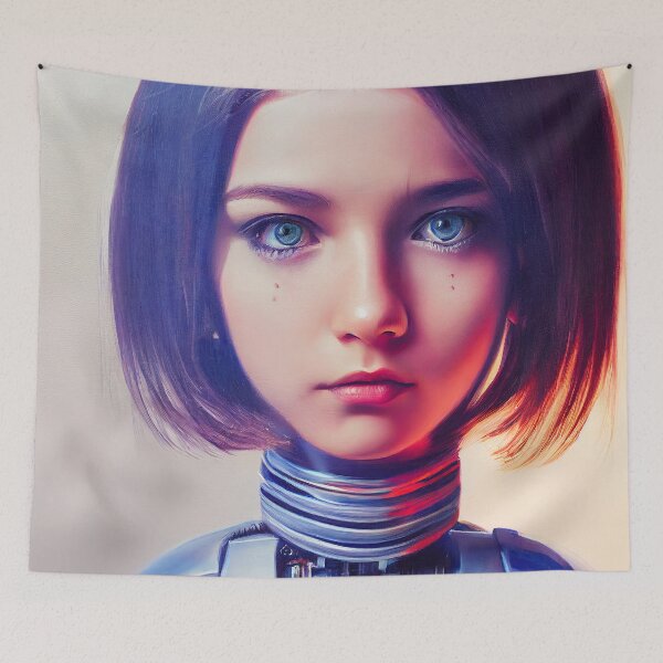 Item preview, Futuristic Robot Girl designed and sold by Dreaming Pixels.