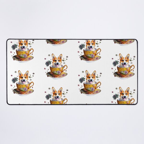 Item preview, Succulent Tea Corgi designed and sold by Paint-of-Heart.