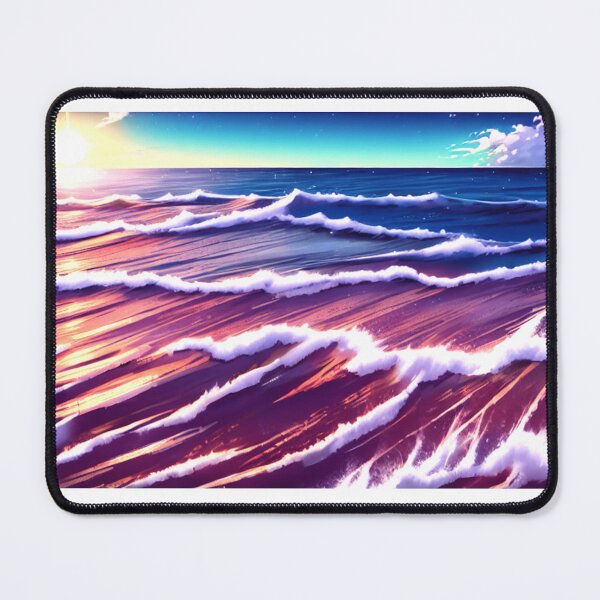 Item preview, A closeup of ocean waves in a beautiful seaview with the sun far away  designed and sold by Pinghing.