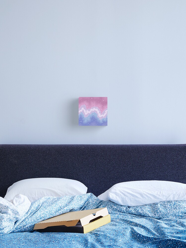 Colorblock Galaxy Pink Purple Blue Pastel Canvas Print