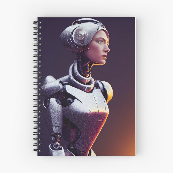 Item preview, Portrait of Futuristic Robot Girl designed and sold by Dreaming Pixels.