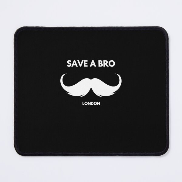 Item preview, MOvember Inspired Save a Bro London Moustache 1 T-Shirt designed and sold by Wit-T-Merch.