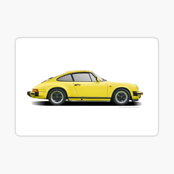 Classic Timeless Porsche 912 signal YELLOW Car Decal Car vinyl sticker 