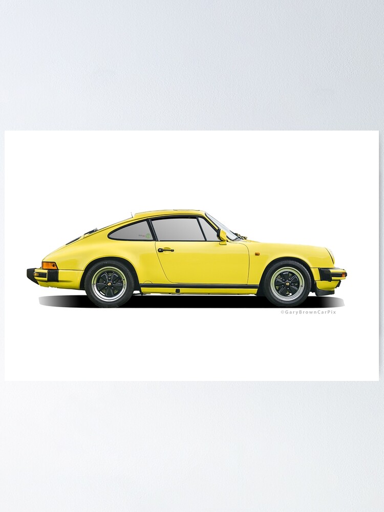 Automobilist | Porsche 911 RS - Black - Limited Poster | Standard Poster  Size
