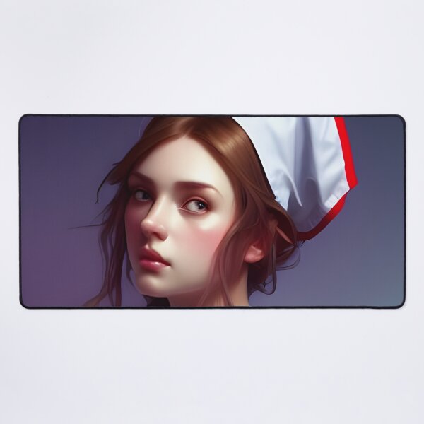 Item preview, Beautiful Brunette Vampire in Nurse Uniform Blue and Green designed and sold by Eliteijr.