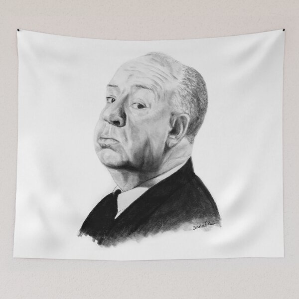Item preview, Alfred Hitchcock designed and sold by SketchyCrow.