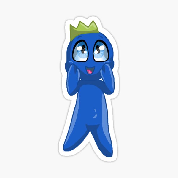 Blue Rainbow friends sticker Sticker by SebasthianStore