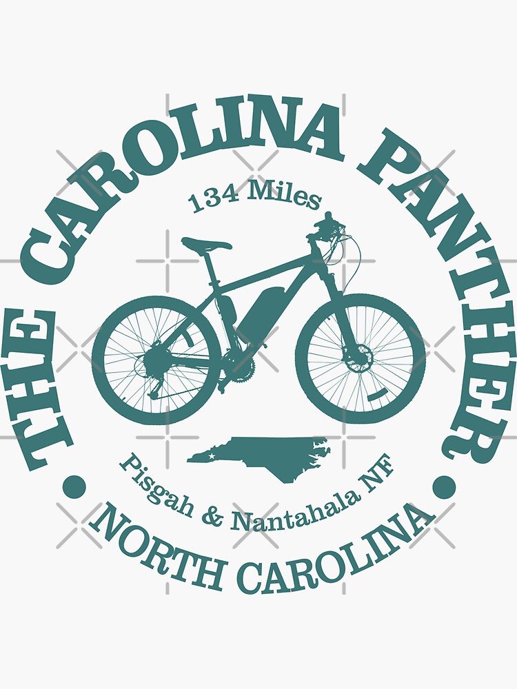 Thumbnail 3 of 3, Sticker, Carolina Panther Trail (cycling) designed and sold by curranmorgan.