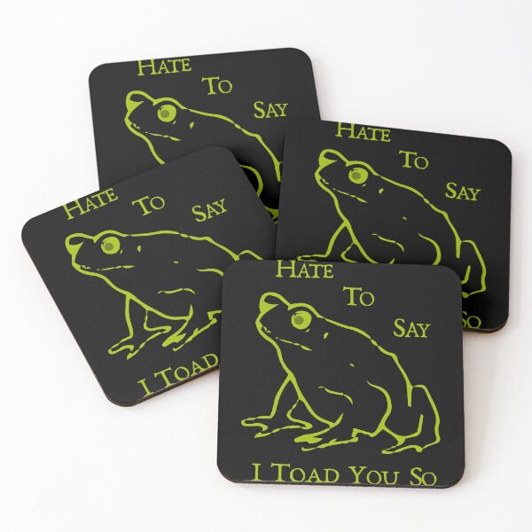 Item preview, Funny Toad Pun, Hate to Say I Toad You So, Green Drawing designed and sold by artfulnotebook.