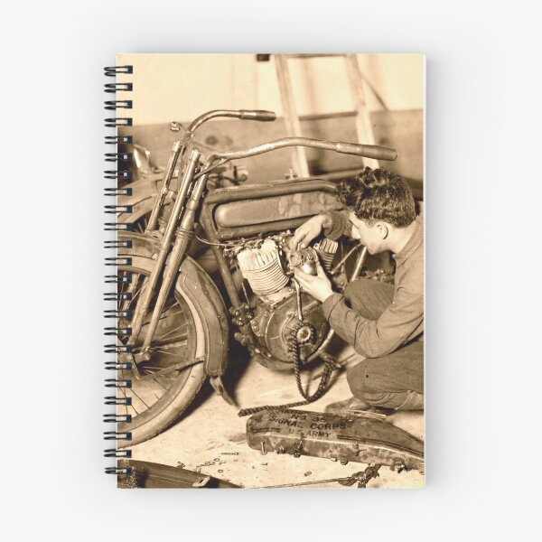 Item preview, WWI Era Military Motorcycle Mechanic at Work designed and sold by Michael Kessel.