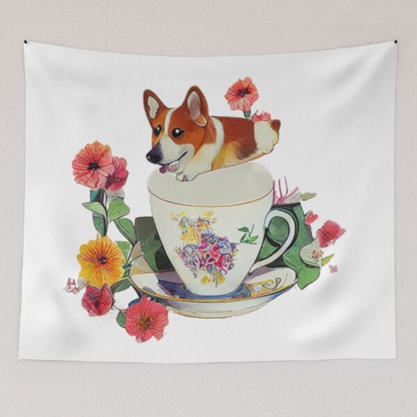Item preview, Leaping Corgi  designed and sold by Paint-of-Heart.