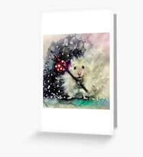 Lil’ Hobo Hamster Greeting Card