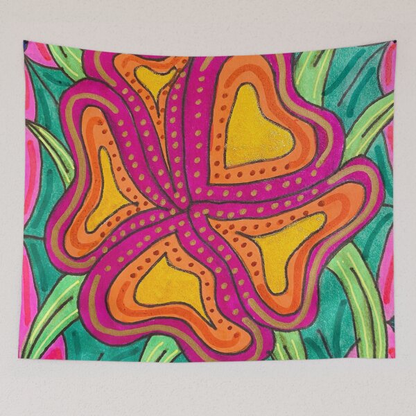 Item preview, Abstract Pink Floral Fireworks designed and sold by artbyalette.
