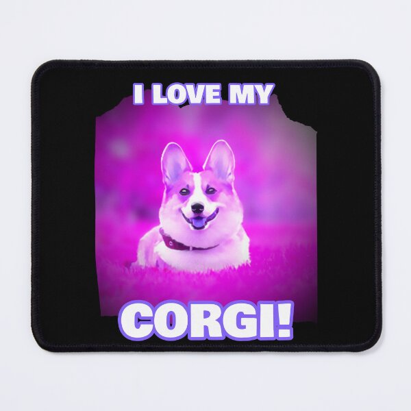 Item preview, I Love My Corgi! (Purple) designed and sold by NiftyTees.