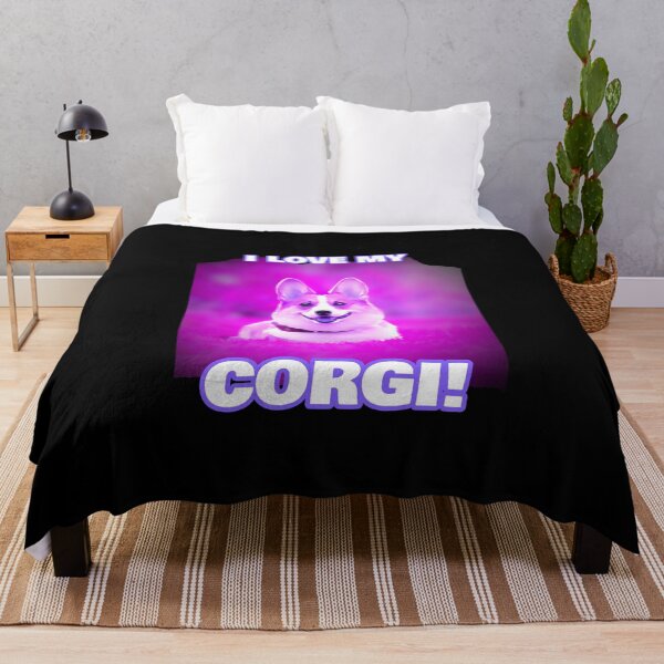 Item preview, I Love My Corgi! (Purple) designed and sold by NiftyTees.
