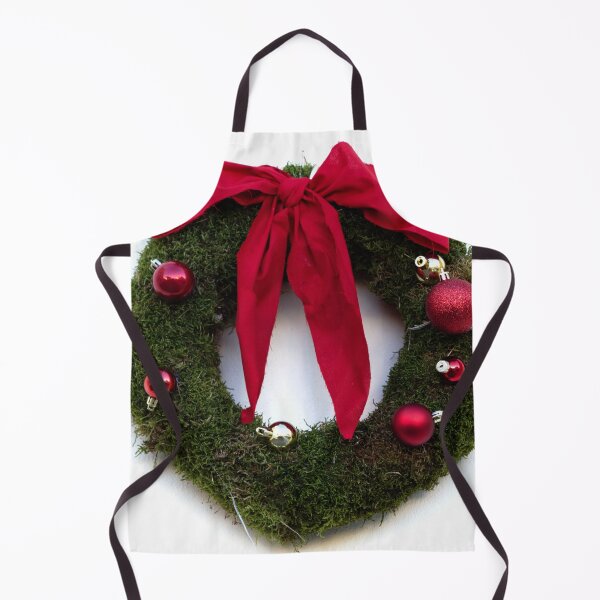 Item preview, Minimalistic Christmas wreath with red ribbon on a white background designed and sold by Michaelerch.