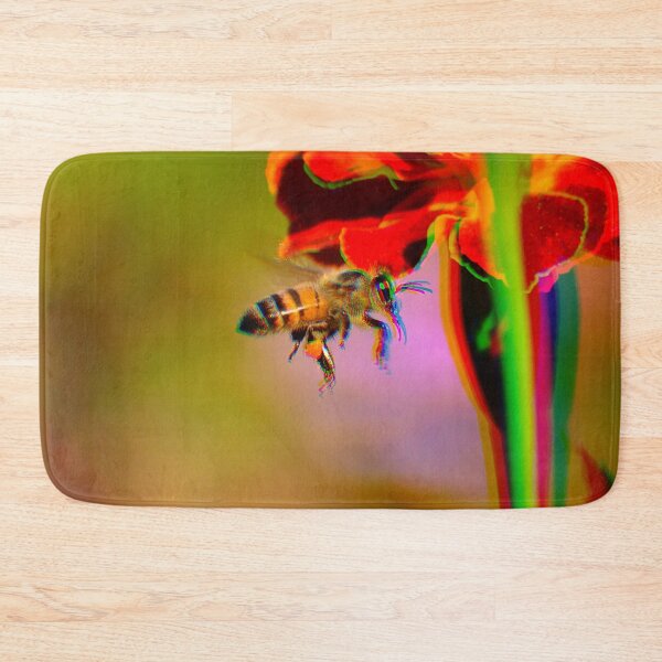 Item preview, Red Flower Bee designed and sold by Stonio.