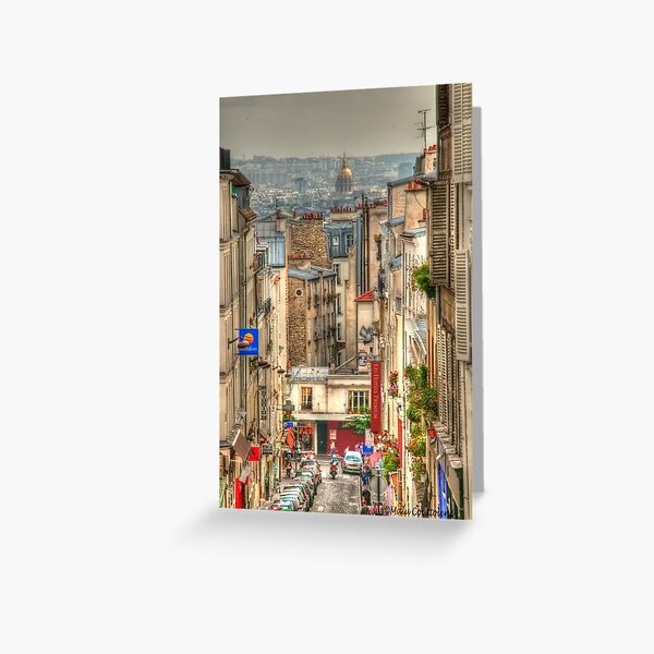 Parisian View from Montmartre Greeting Card