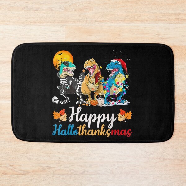 Item preview, Halloween Thanksgiving Christmas Happy Hallothanksmas T Rex designed and sold by IsraelCastro.