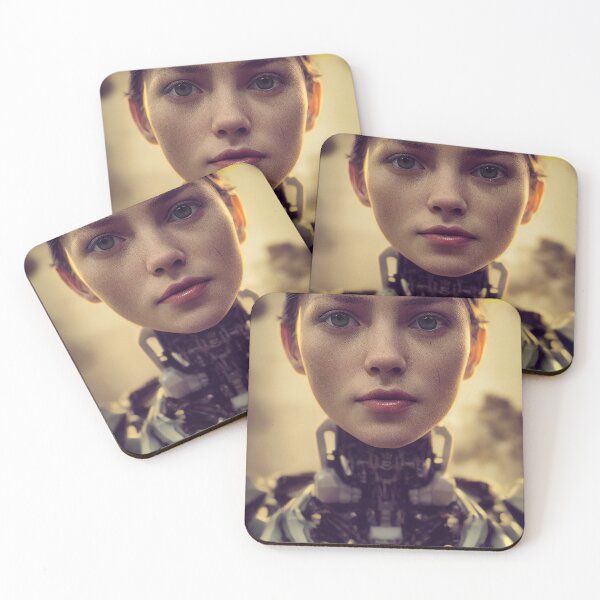 Item preview, Girl robot portrait  designed and sold by Dreaming Pixels.