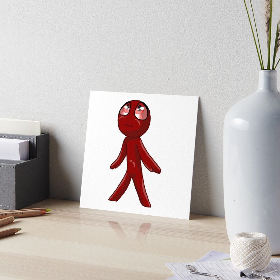 Chibi Red (Rainbow Friends) | Art Board Print